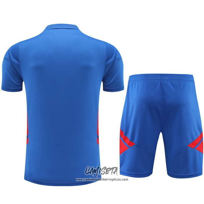 Chandal del Lyon 2022-2023 Manga Corta Azul - Pantalon Corto